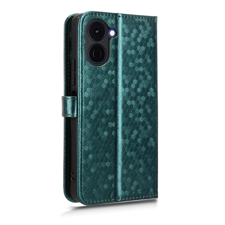 For Tenco Spark Go 3 Honeycomb Dot Texture Leather Phone Case