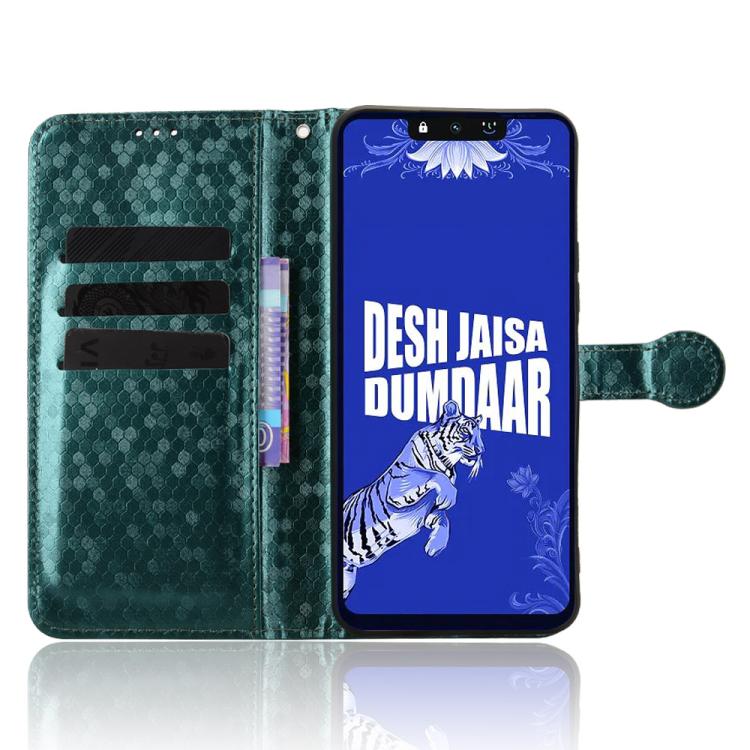For Tenco Spark Go 3 Honeycomb Dot Texture Leather Phone Case