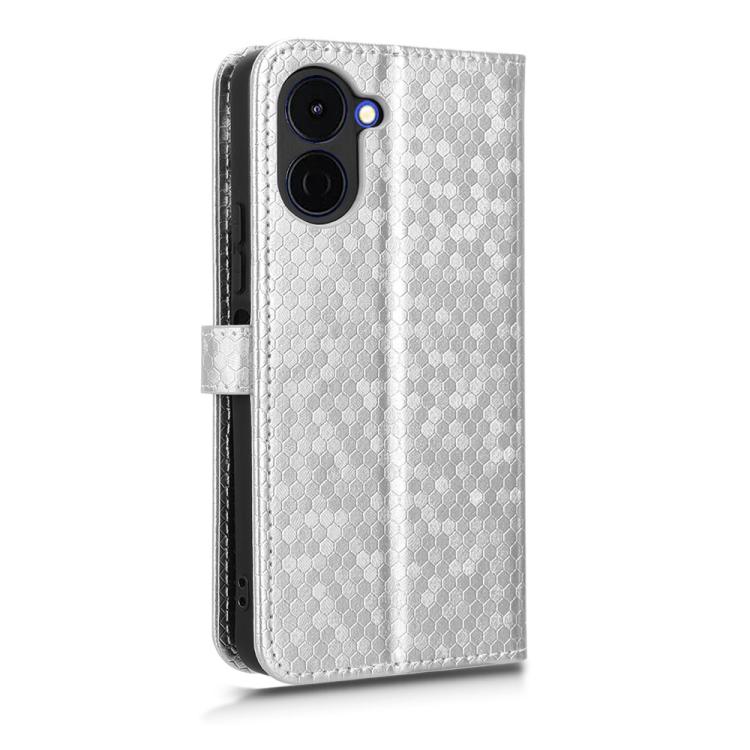 For Tenco Spark Go 3 Honeycomb Dot Texture Leather Phone Case