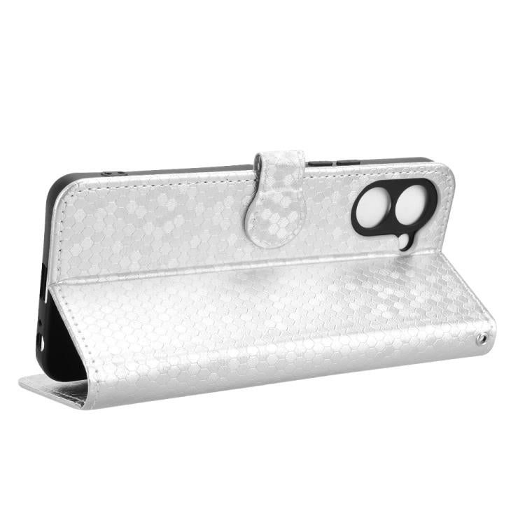 For Tenco Spark Go 3 Honeycomb Dot Texture Leather Phone Case