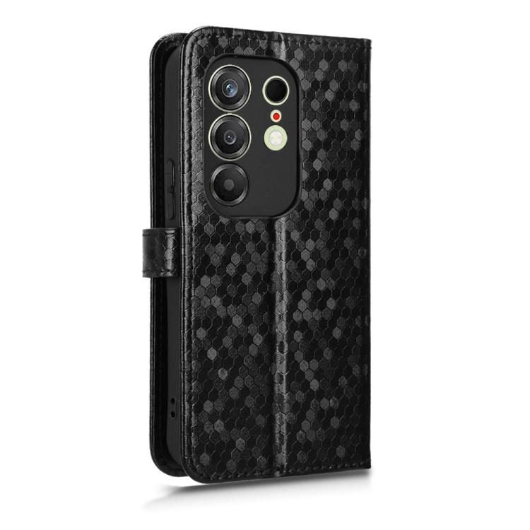 For Tecno Camon 50 4G Honeycomb Dot Texture Leather Phone Case