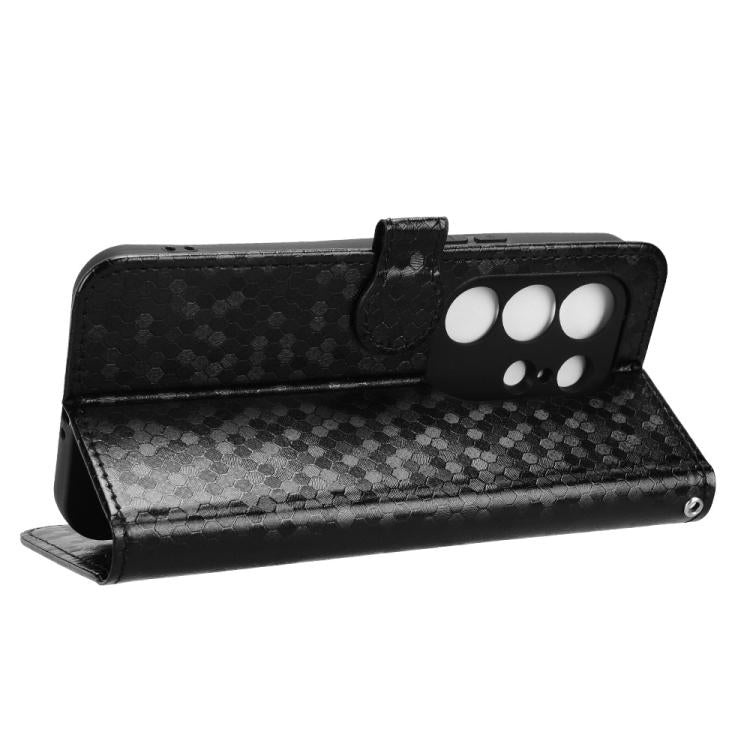 For Tecno Camon 50 4G Honeycomb Dot Texture Leather Phone Case
