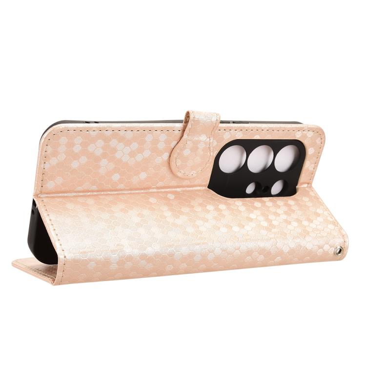For Tecno Camon 50 4G Honeycomb Dot Texture Leather Phone Case
