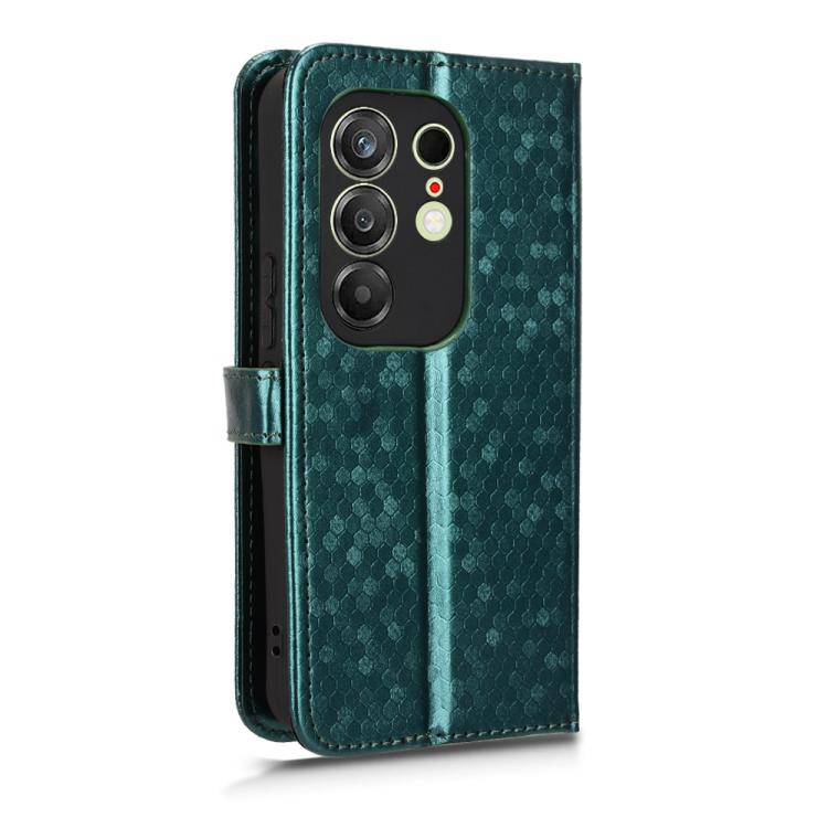 For Tecno Camon 50 4G Honeycomb Dot Texture Leather Phone Case