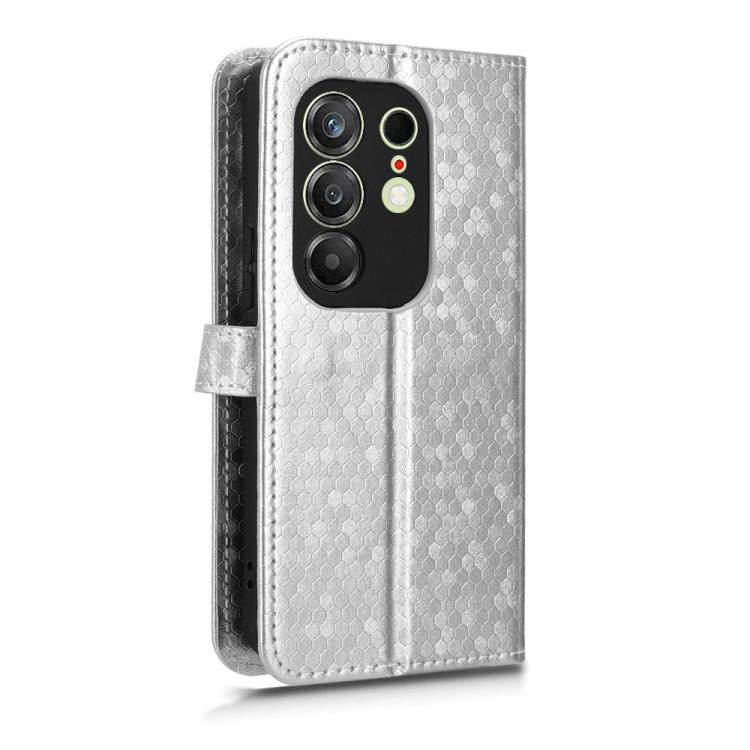 For Tecno Camon 50 4G Honeycomb Dot Texture Leather Phone Case