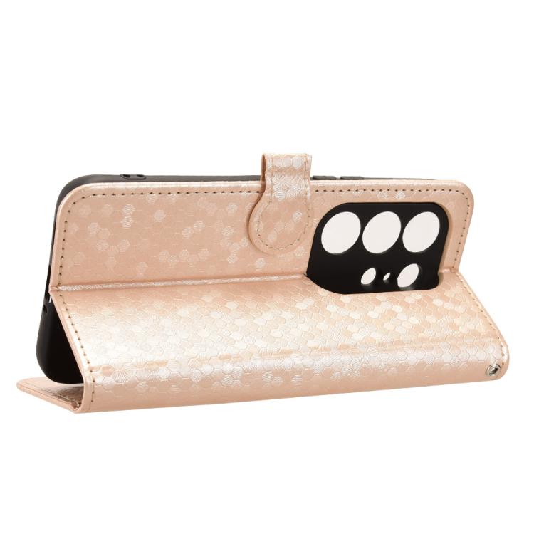 For Tecno Camon 50 Pro 4G Honeycomb Dot Texture Leather Phone Case