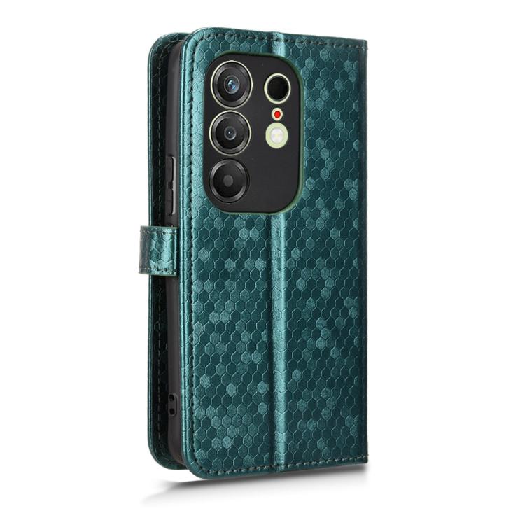 For Tecno Camon 50 Pro 4G Honeycomb Dot Texture Leather Phone Case