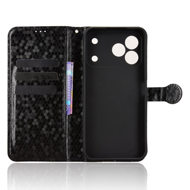 For Tecno Spark 50 4G Honeycomb Dot Texture Leather Phone Case