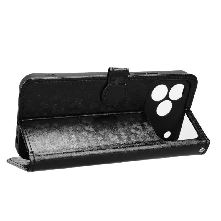 For Tecno Spark 50 4G Honeycomb Dot Texture Leather Phone Case