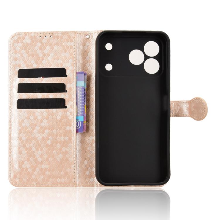 For Tecno Spark 50 4G Honeycomb Dot Texture Leather Phone Case