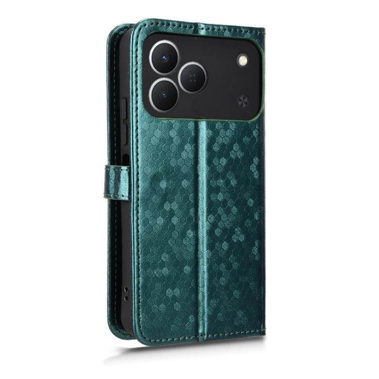 For Tecno Spark 50 4G Honeycomb Dot Texture Leather Phone Case