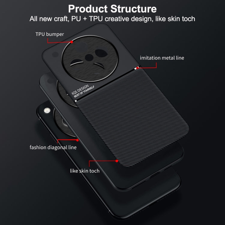 For OPPO Find X8 Classic Tilt Strip Grain Magnetic PC Hybrid TPU Phone Case