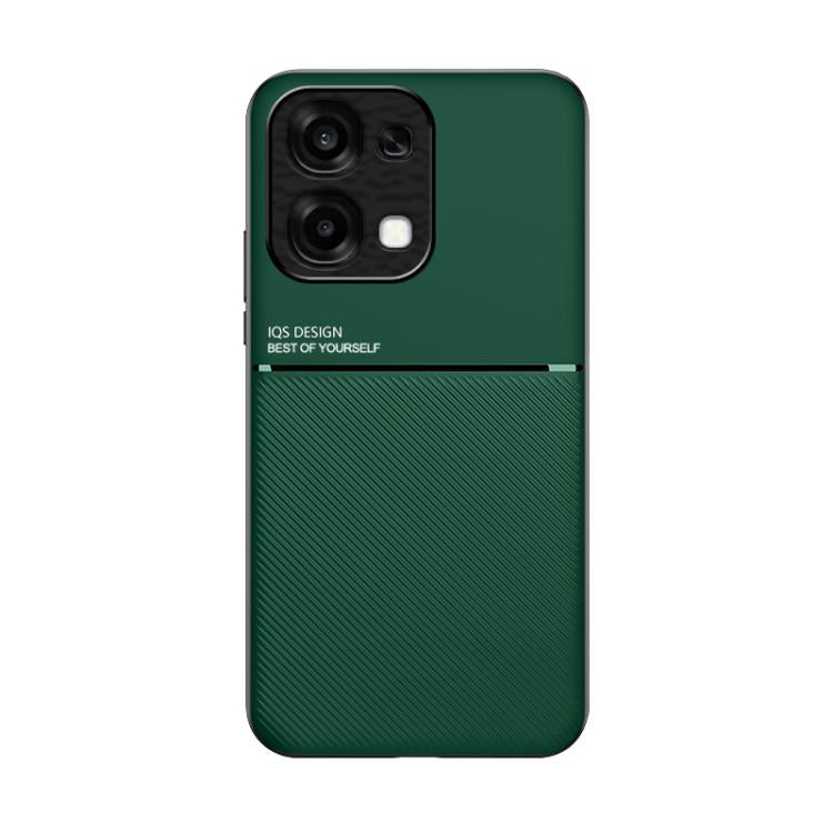 For OPPO A6 5G / A6 Pro 4G / 5G Global Classic Tilt Strip Grain Magnetic PC Hybrid TPU Phone Case