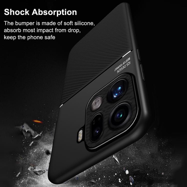 For OPPO Find X9 Classic Tilt Strip Grain Magnetic PC Hybrid TPU Phone Case