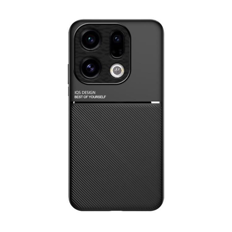 For OPPO Find X9 Classic Tilt Strip Grain Magnetic PC Hybrid TPU Phone Case