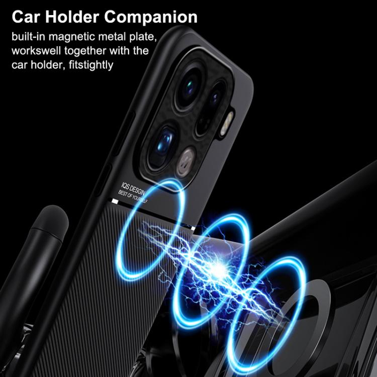 For OPPO Find X9 Pro Classic Tilt Strip Grain Magnetic PC Hybrid TPU Phone Case