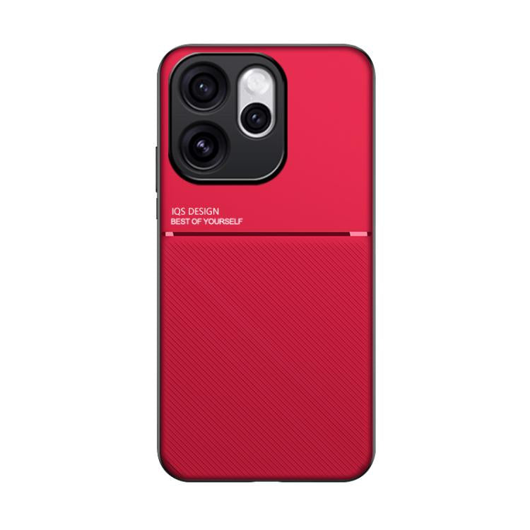 For OPPO Reno15 F 5G Classic Tilt Strip Grain Magnetic PC Hybrid TPU Phone Case