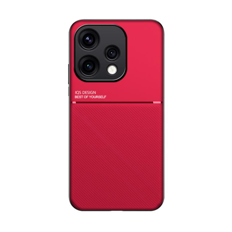For OPPO Reno 15c 5G Classic Tilt Strip Grain Magnetic PC Hybrid TPU Phone Case