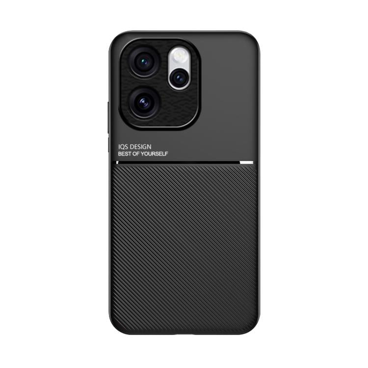 For OPPO Reno15 Pro 5G Global Classic Tilt Strip Grain Magnetic PC Hybrid TPU Phone Case