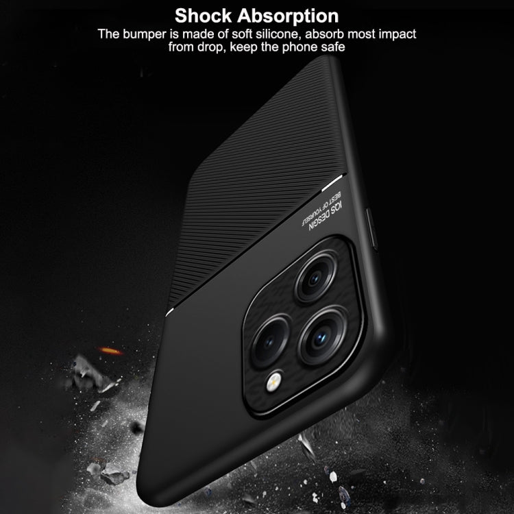 For Realme C63 4G Classic Tilt Strip Grain Magnetic PC Hybrid TPU Phone Case