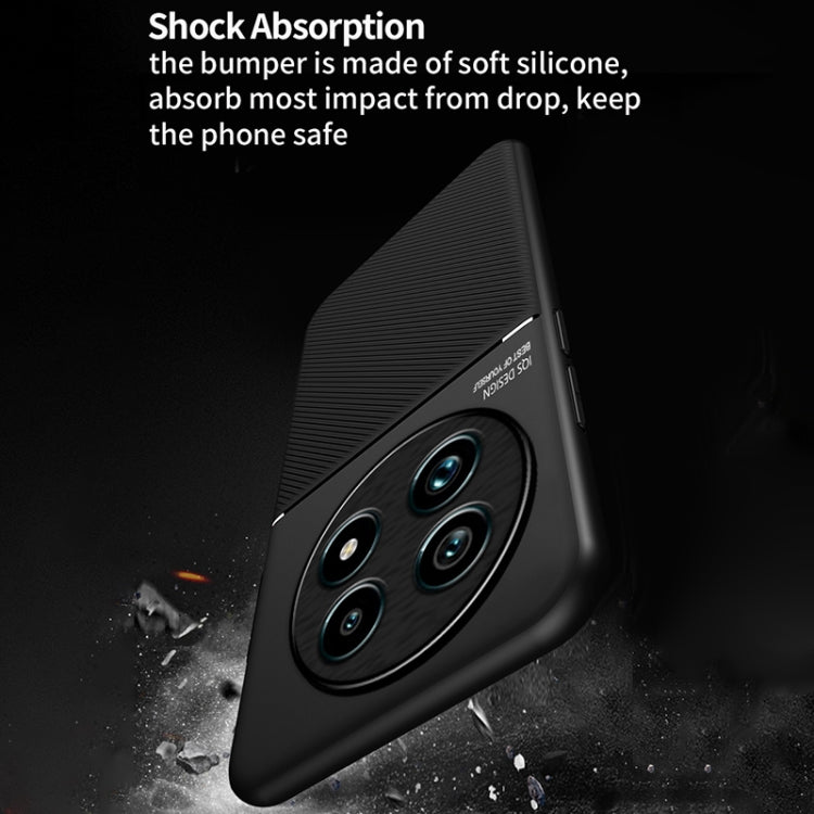 For Realme 13 Pro Global Classic Tilt Strip Grain Magnetic PC Hybrid TPU Phone Case