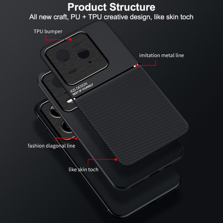For Realme GT7 Pro Classic Tilt Strip Grain Magnetic PC Hybrid TPU Phone Case