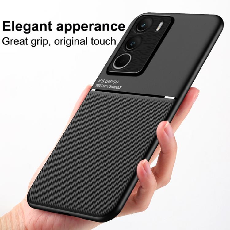 For Realme C71 4G Classic Tilt Strip Grain Magnetic PC Hybrid TPU Phone Case