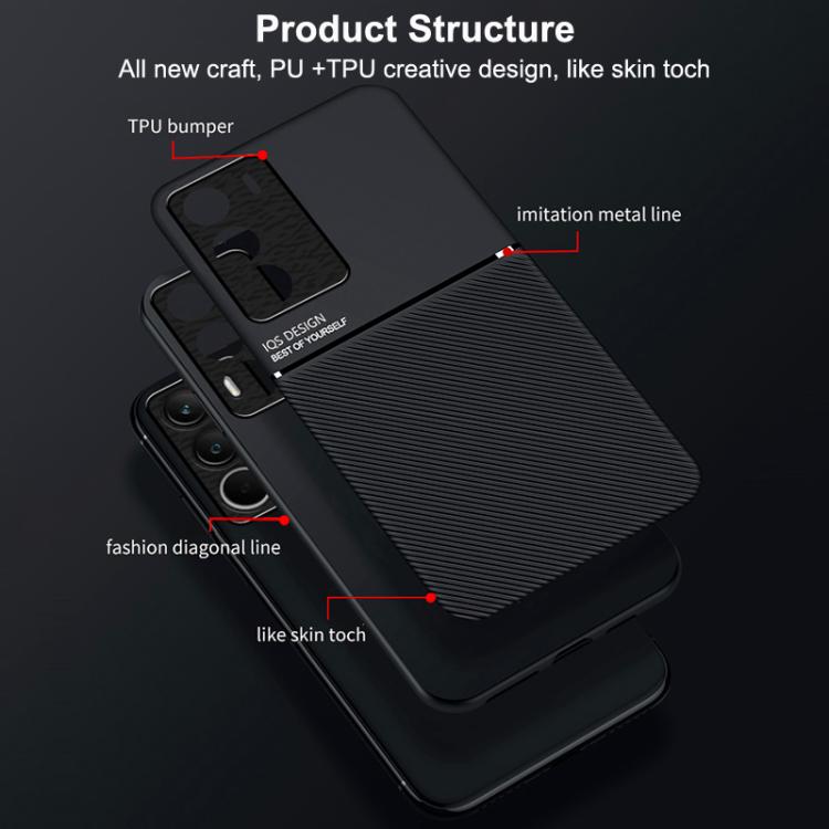 For Realme C71 4G Classic Tilt Strip Grain Magnetic PC Hybrid TPU Phone Case