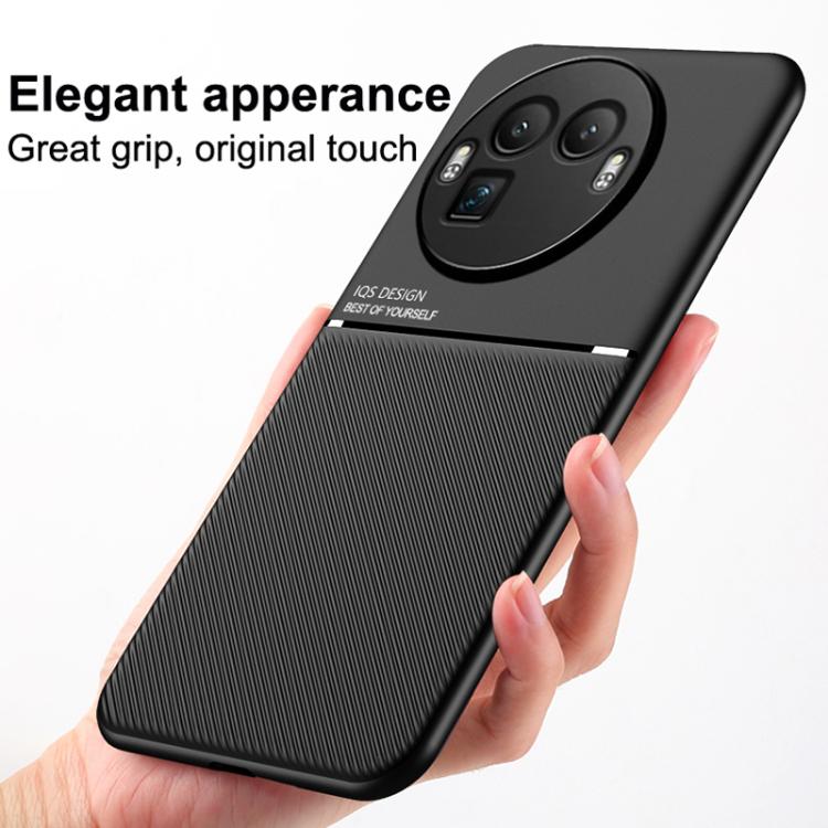For Realme GT 8 Pro Global Classic Tilt Strip Grain Magnetic PC Hybrid TPU Phone Case