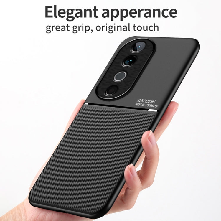 For vivo S19 Pro Classic Tilt Strip Grain Magnetic PC Hybrid TPU Phone Case
