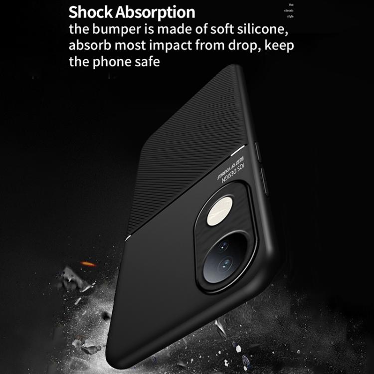 For vivo S20 Pro Classic Tilt Strip Grain Magnetic PC Hybrid TPU Phone Case