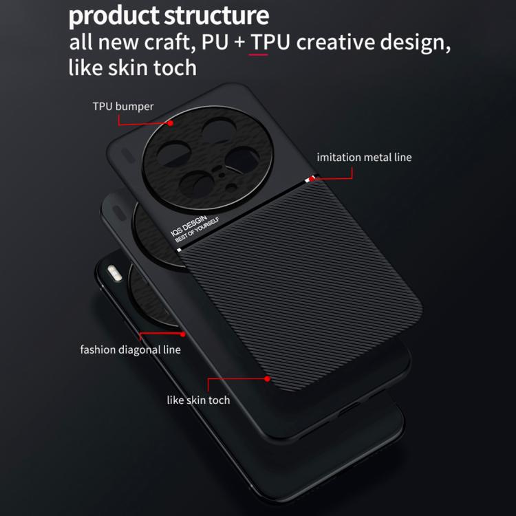 For vivo X200s Classic Tilt Strip Grain Magnetic PC Hybrid TPU Phone Case
