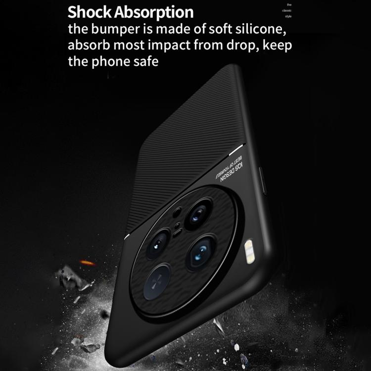 For vivo X200s Classic Tilt Strip Grain Magnetic PC Hybrid TPU Phone Case