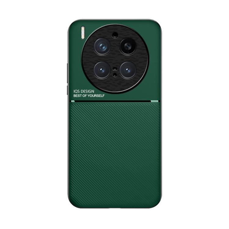 For vivo X300 Pro Classic Tilt Strip Grain Magnetic PC Hybrid TPU Phone Case