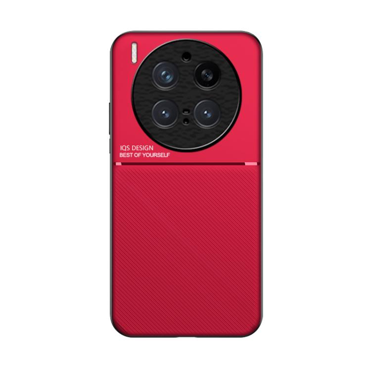 For vivo X300 Pro Classic Tilt Strip Grain Magnetic PC Hybrid TPU Phone Case