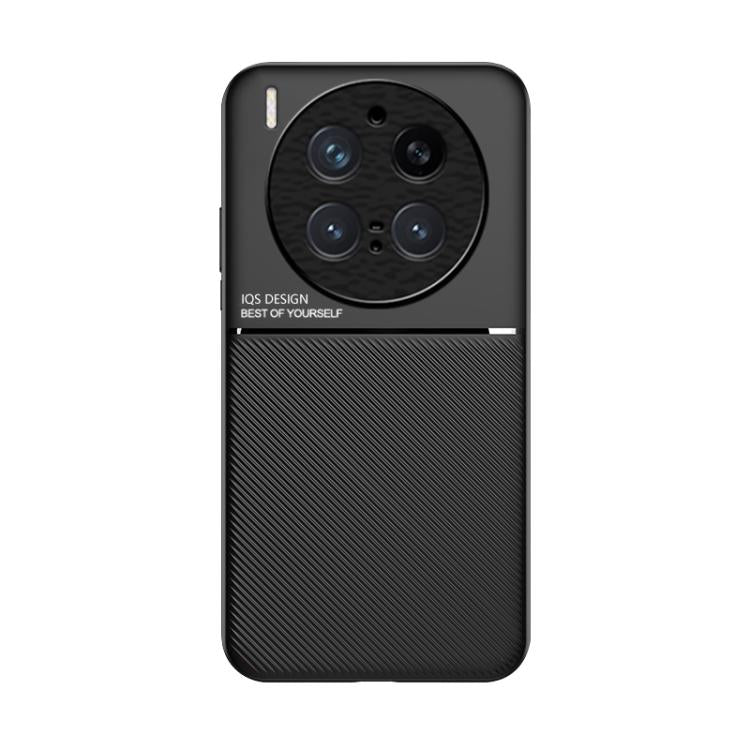 For vivo X300 Pro Classic Tilt Strip Grain Magnetic PC Hybrid TPU Phone Case