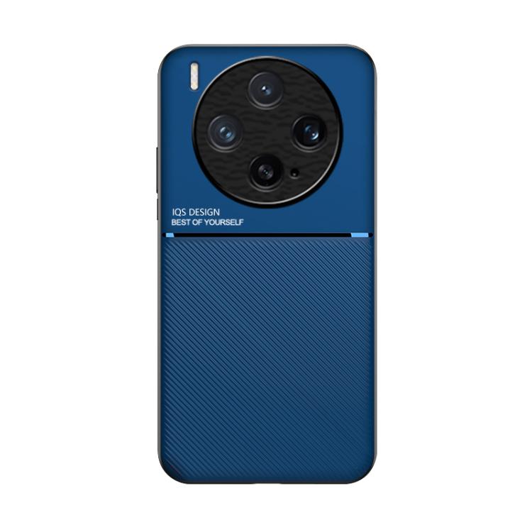 For vivo X300 Classic Tilt Strip Grain Magnetic PC Hybrid TPU Phone Case