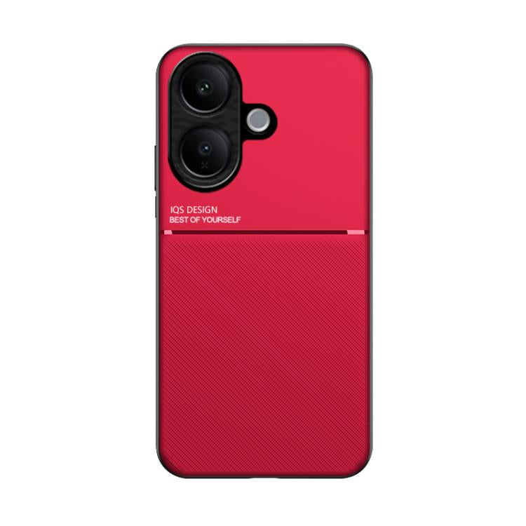 For vivo V60 Lite 5G Classic Tilt Strip Grain Magnetic PC Hybrid TPU Phone Case