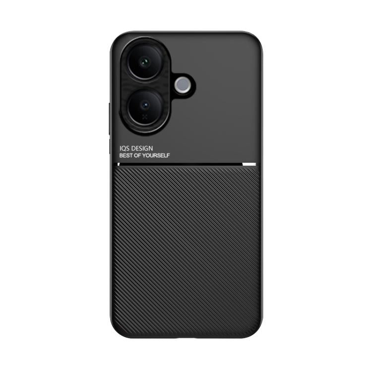 For vivo V60 Lite 5G Classic Tilt Strip Grain Magnetic PC Hybrid TPU Phone Case
