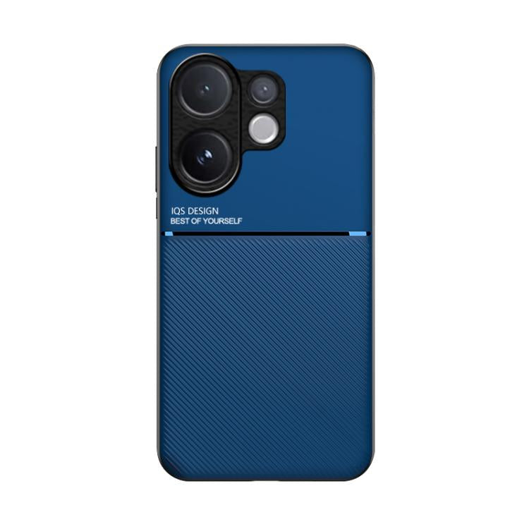 For vivo V60 5G Classic Tilt Strip Grain Magnetic PC Hybrid TPU Phone Case