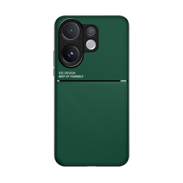 For vivo V60 5G Classic Tilt Strip Grain Magnetic PC Hybrid TPU Phone Case