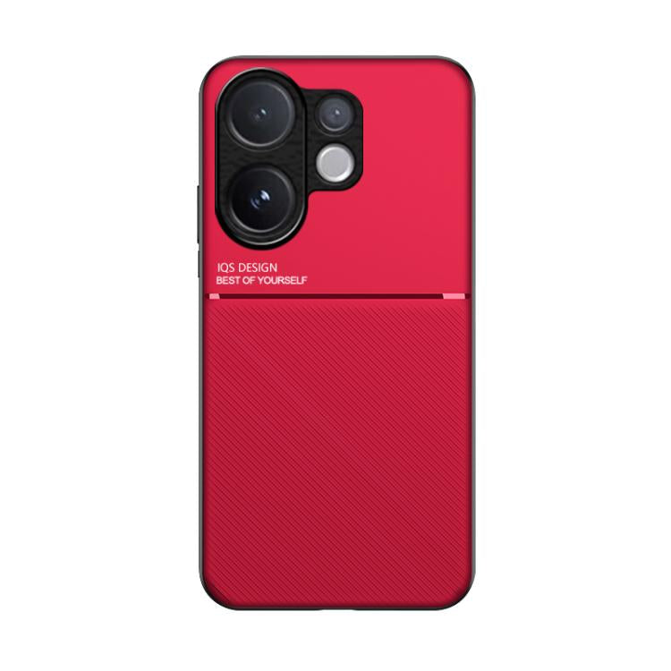 For vivo V60 5G Classic Tilt Strip Grain Magnetic PC Hybrid TPU Phone Case