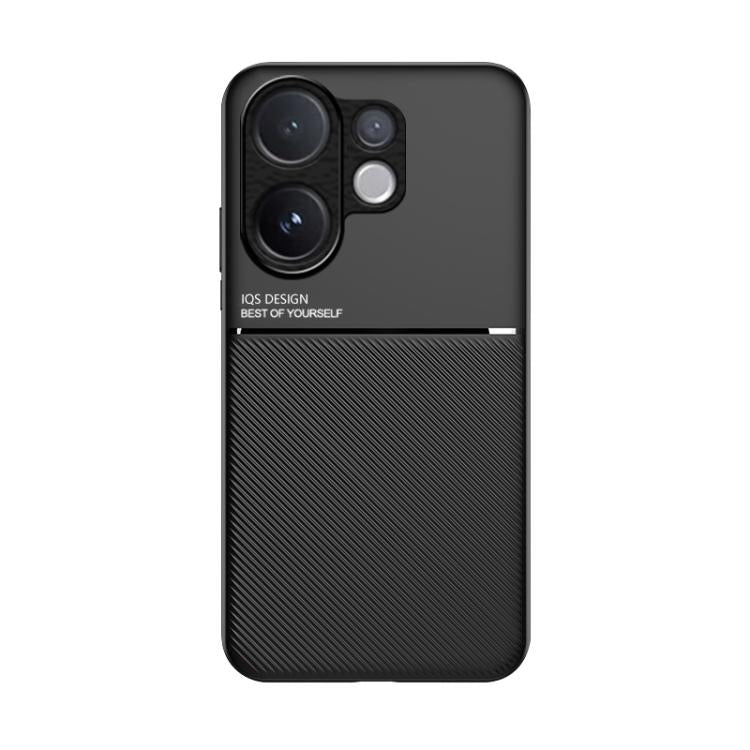 For vivo V60 5G Classic Tilt Strip Grain Magnetic PC Hybrid TPU Phone Case