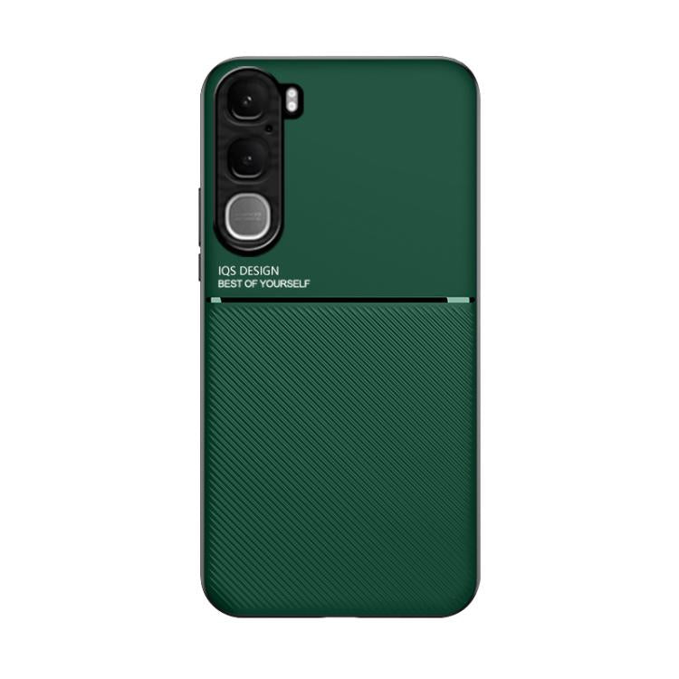 For vivo Y31 5G 2025 / Y21d 4G Classic Tilt Strip Grain Magnetic PC Hybrid TPU Phone Case
