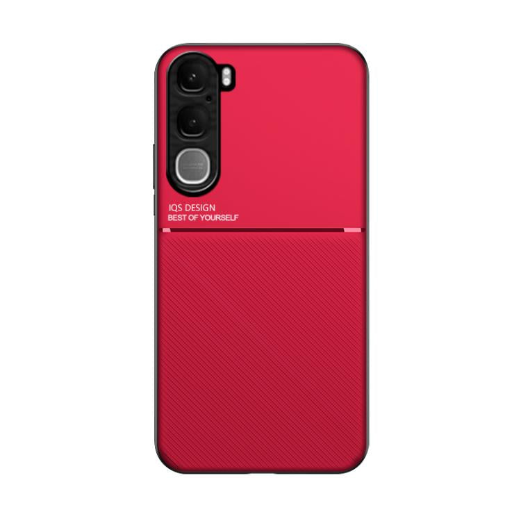 For vivo Y31 5G 2025 / Y21d 4G Classic Tilt Strip Grain Magnetic PC Hybrid TPU Phone Case