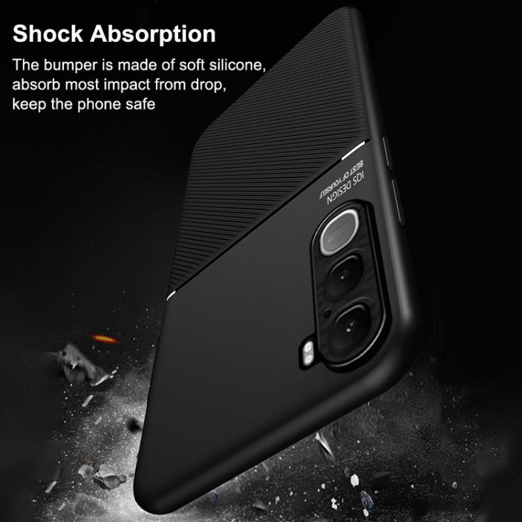 For vivo Y31 5G 2025 / Y21d 4G Classic Tilt Strip Grain Magnetic PC Hybrid TPU Phone Case