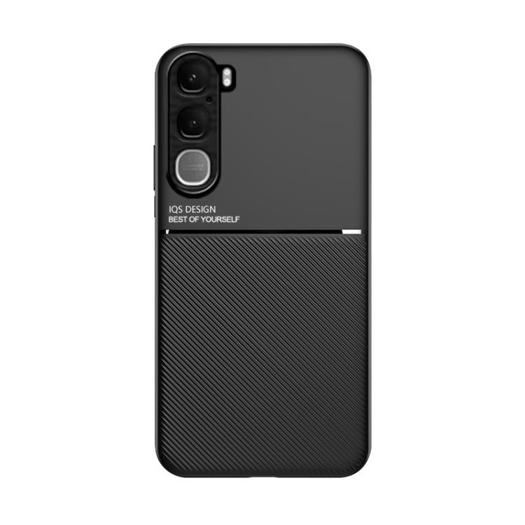 For vivo Y31 5G 2025 / Y21d 4G Classic Tilt Strip Grain Magnetic PC Hybrid TPU Phone Case