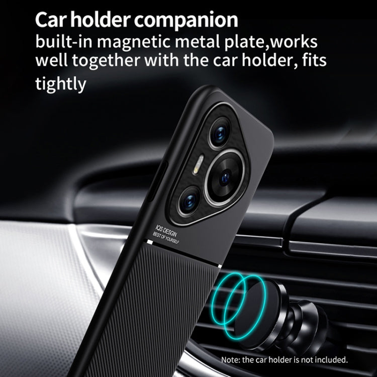 For Huawei Pura 70 Ultra Classic Tilt Strip Grain Magnetic PC Hybrid TPU Phone Case