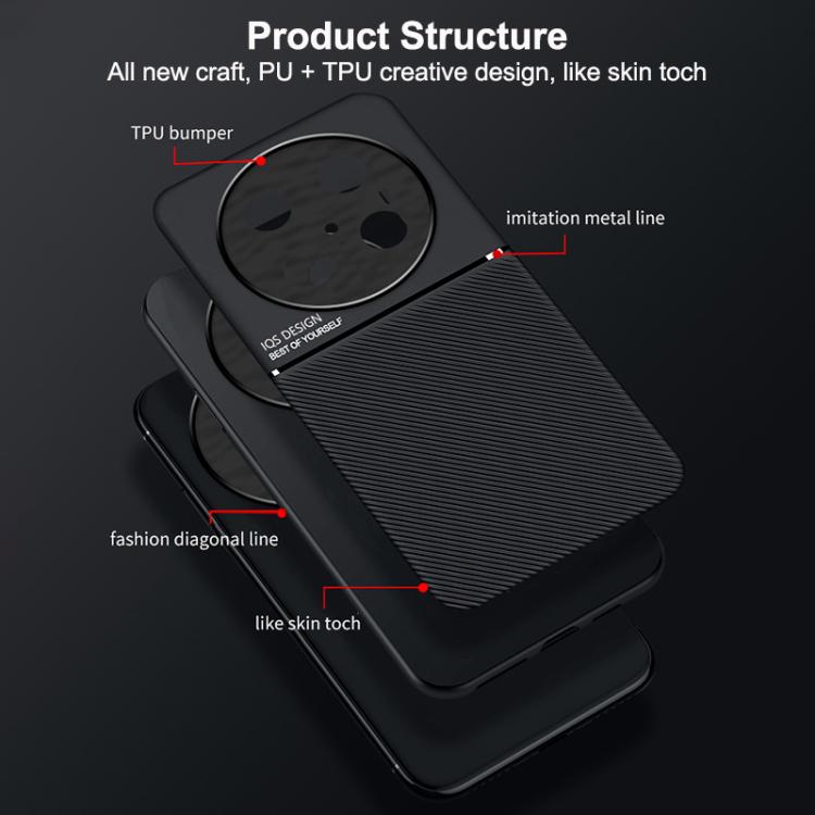 For Huawei Mate 70 Classic Tilt Strip Grain Magnetic PC Hybrid TPU Phone Case