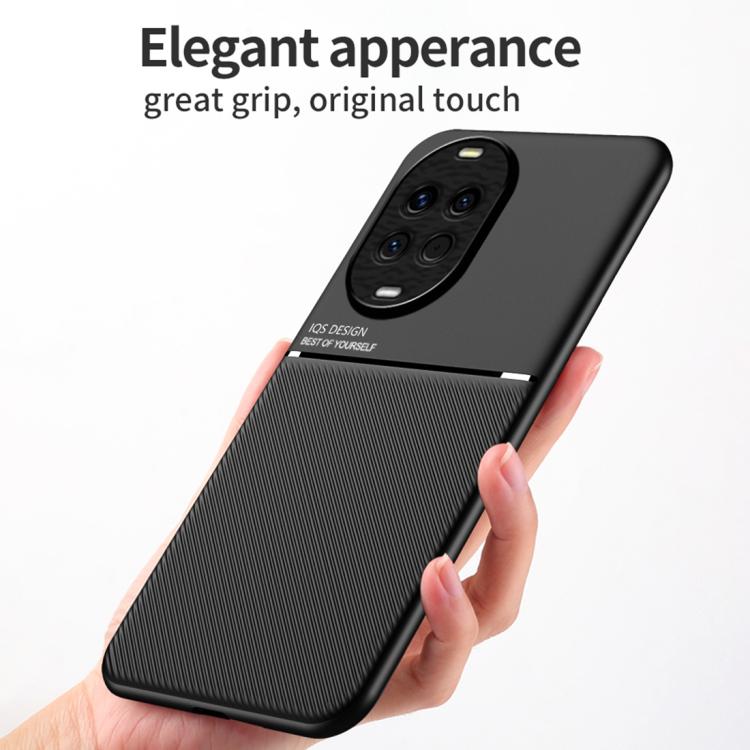 For Huawei nova 14 Classic Tilt Strip Grain Magnetic PC Hybrid TPU Phone Case